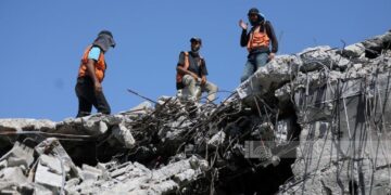 غزہ کے الزیتون محلے میں دو مقامات سے 9 شہداء کے جسدِ خاکی برآمد