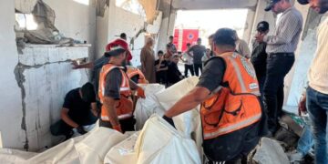 غزہ: تاج عمارت کے ملبے سے 14 شہداء کی لاشیں برآمد