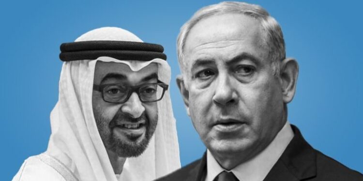 بنیامین نیتن یاہو ابوظبی میں، انتخابات سے قبل محمد بن زاید سے خفیہ ملاقات