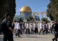 صہیونی فوج کی فول پروف سکیورٹی میں 458 یہودی آبادکاروں کا مسجد اقصیٰ پر دھاوا